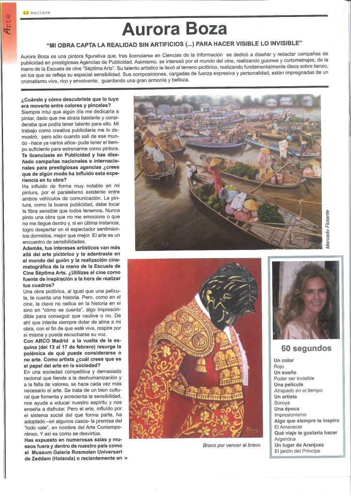 Entrevista en la revista Enclave