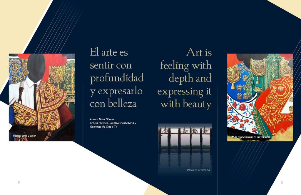 «El arte es sentir con profundidad y expresarlo con belleza»