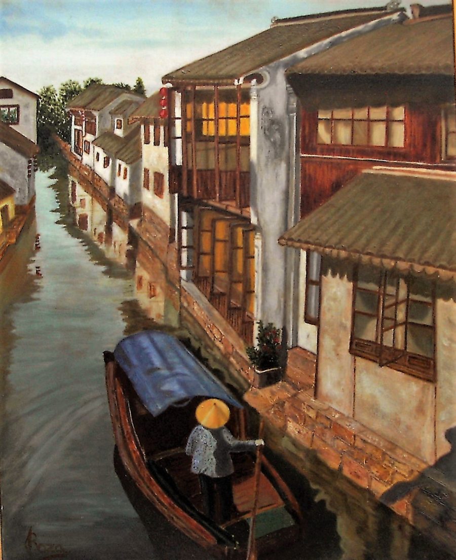 Paseo por el canal de Zhouzhuang