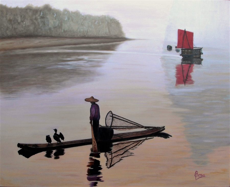 Pescando con cormoranes