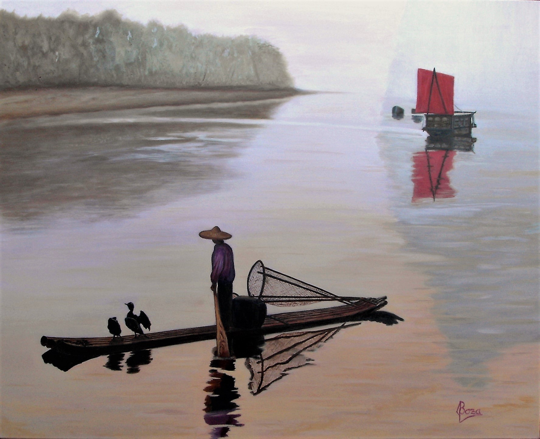 Pescando con cormoranes