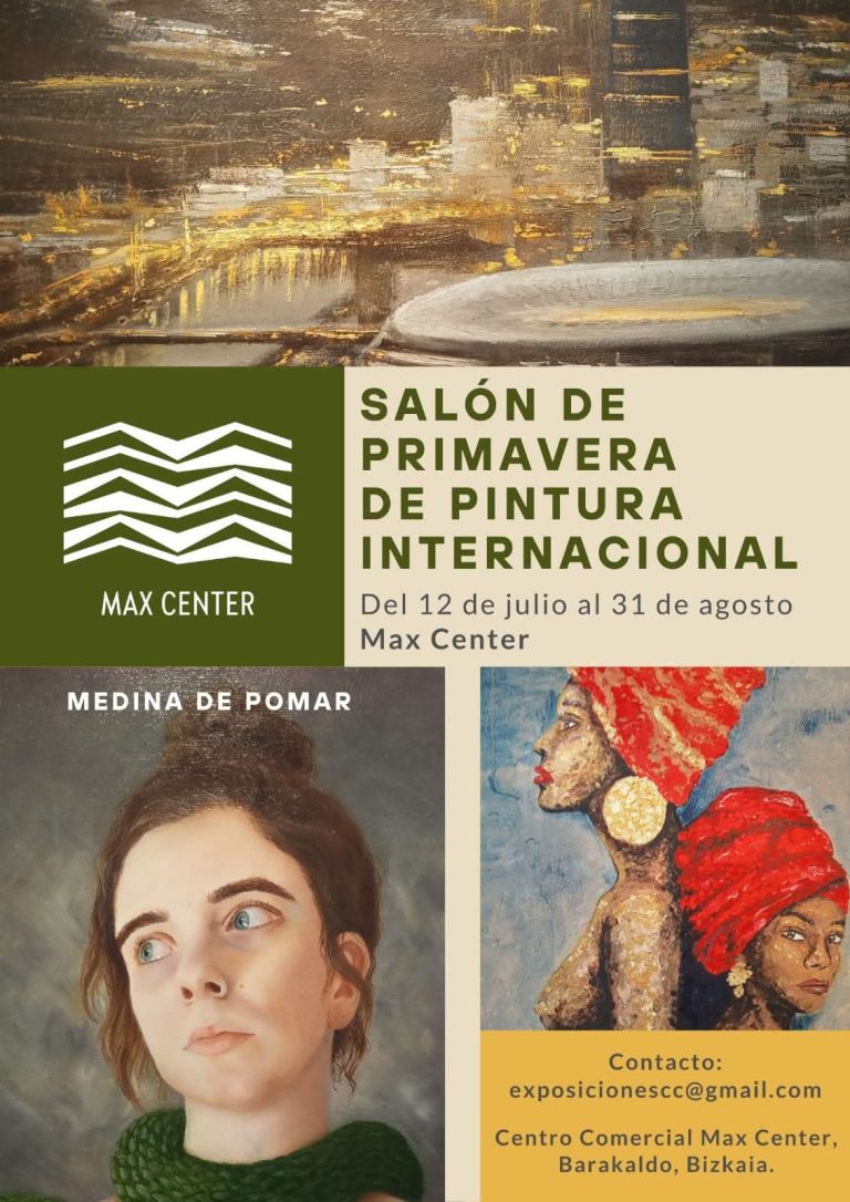 Cartel del Salón de Primavera de Pintura Internacional, Max Center, Barakaldo, 2023