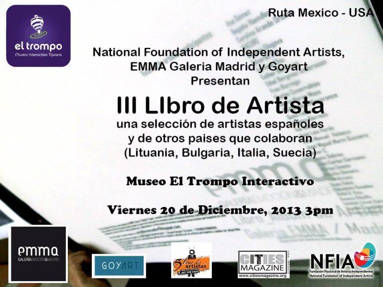 Cartel digital del evento "III Libro de Artista" en el Museo El Trompo