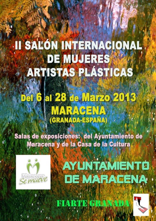 Cartel del II Salón Internacional de Mujeres Artistas Plásticas en Maracena.
