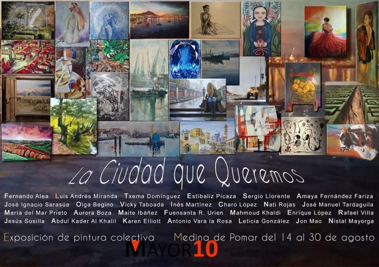Mismo cartel de la exposición colectiva "La Ciudad que Queremos".