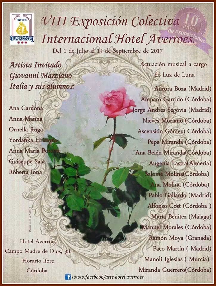 Cartel con lista de artistas, incluida Aurora Boza (Madrid).